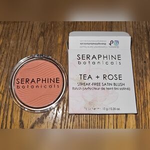 Seraphine Botanicals Tea + Rose - Streak Free Satin Blush In Fresh Apricot